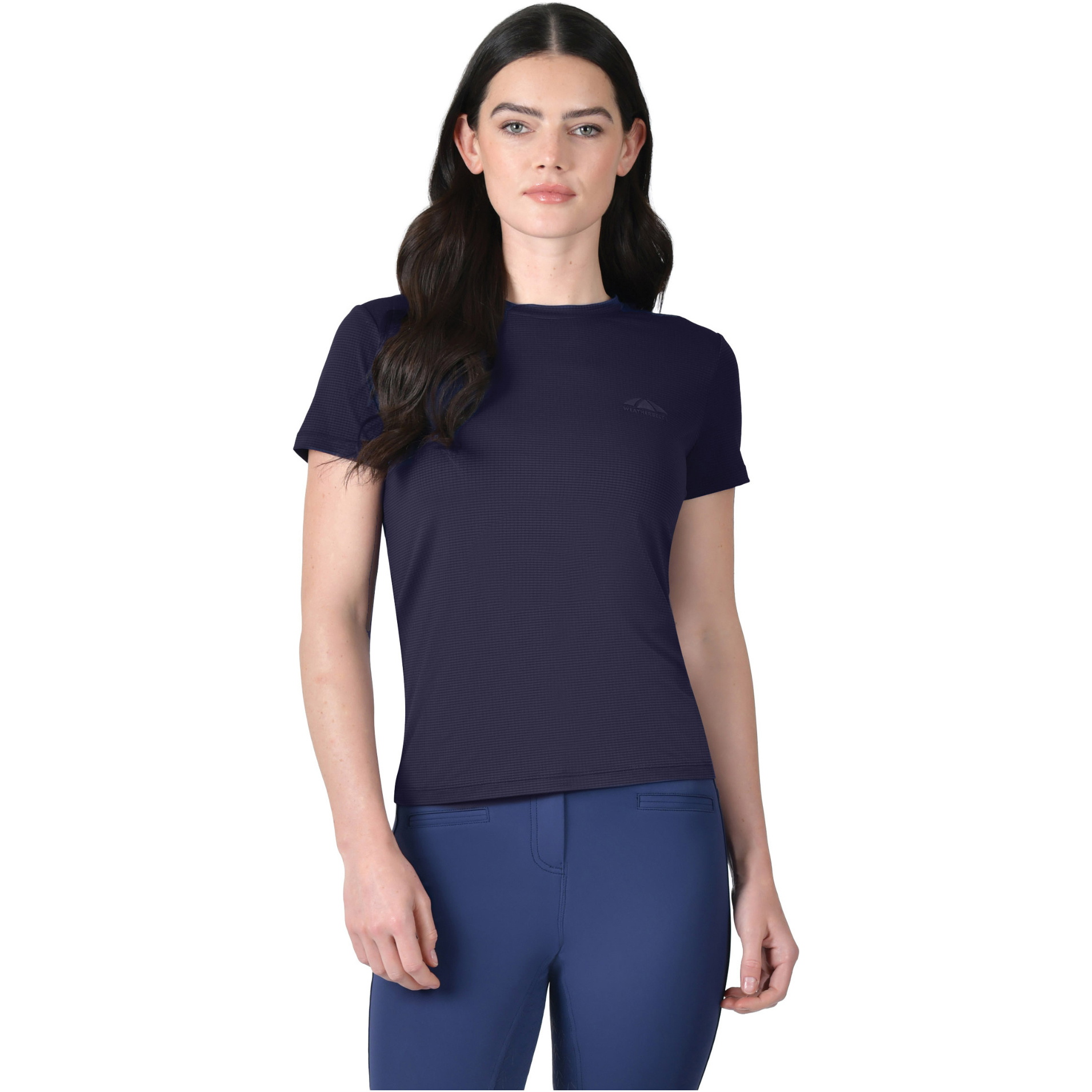 2026 WeatherBeeta Womens Relaxed Copper UV Short Sleeve Tee 1031199013 - Navy